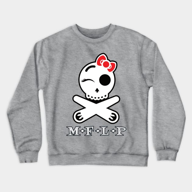 2-sided MFLP Winking Pinball Pirate with bow Crewneck Sweatshirt by amelinamel